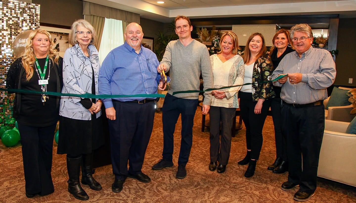 Mayor Brian Smith at a ribbon cutting for a local retirement home